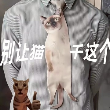 免運🛒領帶配飾系列 搞怪個性貓咪領帶 可愛百搭小貓造型領帶 印花領巾 創意個性領結 仿真小貓領帶 便捷領帶