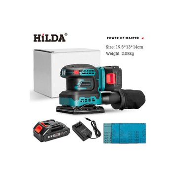 【HILDA】希爾達電動工具 21V 雙電 無刷砂紙機 HL21-SD2