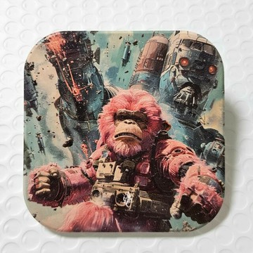 賽博凱薩-晶雕吸水陶瓷杯墊