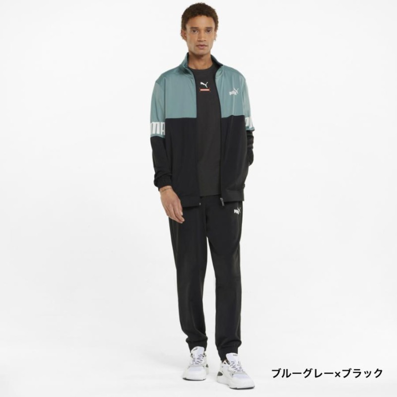 プーマ メンズ ジャージ上下セット PUMA POWER ポリ トレーニング ...