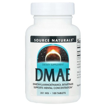 Source Naturals, 二甲基氨基乙醇，351 毫克，100 片