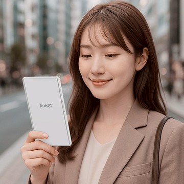 【送飽讀 Lifetime】Pubook mobile BW 6.13 吋黑白閱讀器 [現貨]