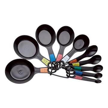 《KitchenCraft》量匙量杯10件-黑-- 料理匙 量勺 量杓