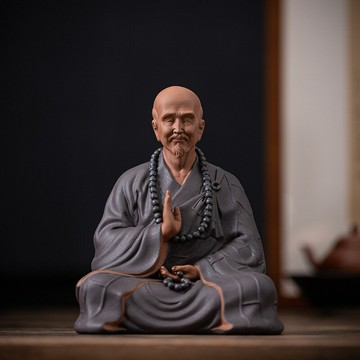 佛像 宗教擺件 家居擺件弘一法師陶瓷禪意擺件歷史人物李叔同佛像雕塑玄關客廳書房擺件