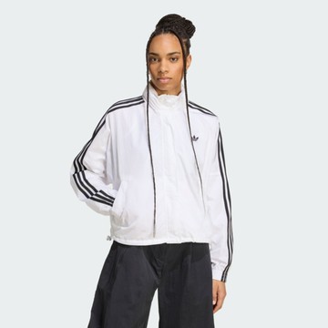 Adidas 愛迪達 3s Windbreaker JX1450 女 防風外套 立領外套 運動 休閒 白 黑 亞版