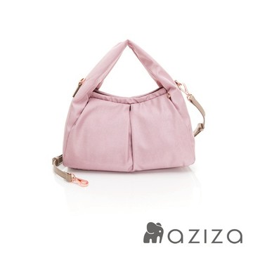 【aziza】FRANZ象紋尼龍輕量手提斜背包-草莓粉AZAXD005A02LR3