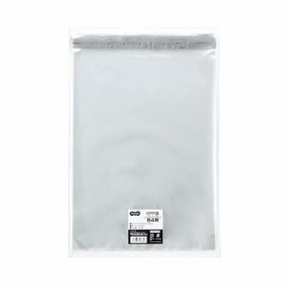 TANOSEE OPP袋 フタ・テープ付B4用 270×370+40mm 1セット（500枚：100枚×5パック） 〔送料無料〕