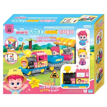 IWill COMPANY Bebefinn 貝貝彬野生動物園區火車玩具組  1組  多色  43 x 9.7 x 33 cm