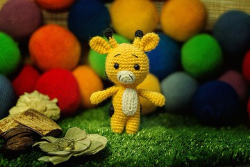 鉤針長頸鹿，鉤針長頸鹿毛絨玩具，長頸鹿玩具，針織長頸鹿