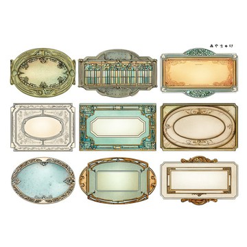 【9 月新品】20-147-0429 裁切紙 幻想復古浪漫喫茶