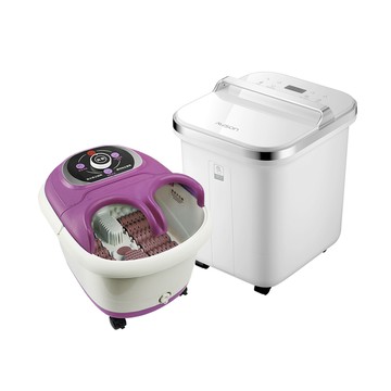 AWSON 【超值組合購】 全自動電動滾輪高桶泡腳機AFM-810 + PTC陶瓷加熱立體暖風烘被機 QD-4583