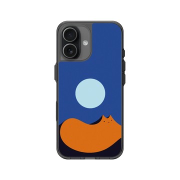 iPhone 17 Clear (相機按鈕) 酷墨灰 - ilovedoodle (Lim Heng Swee) - Lunar Mirage Cat - 月光貓