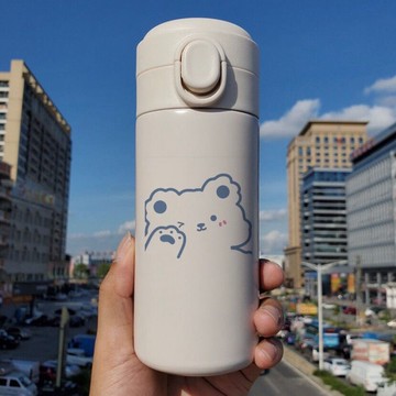 小保溫杯迷便攜小巧女ins簡約高中生網紅水杯爆款可愛創意萌防摔