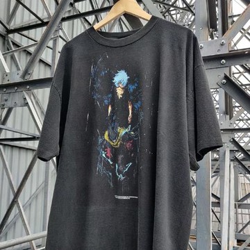 2011HUNTER×HUNTER全職獵人動漫復古重磅vintage寬松嘻哈短袖T恤