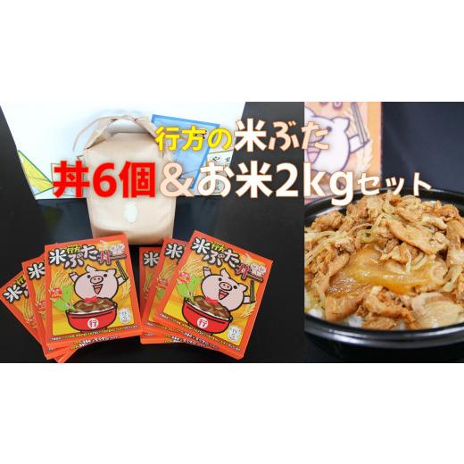 ふるさと納税 茨城県 行方市 CU-10 行方産コシヒカリ2kg＆米ぶた丼6個入りセット