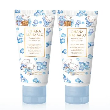OHANA MAHAALO 粉蝶翩翩潤澤療癒護手霜(50g)X2入