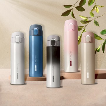 【FUJI-GRACE富士雅麗】輕時尚彈跳保溫瓶450ml (不鏽鋼/保溫/保冰)