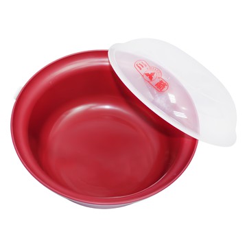 三箭牌日式微波大麵碗附蓋套裝 大容量1000ml 輕鬆加熱 美味隨時享用  1入  紅色