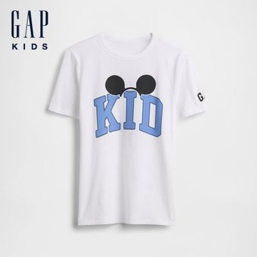 【GAP】GapKids × Disney迪士尼兒童圖案T恤-文字印花(901546)