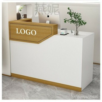 【廠家直銷】吧臺收銀臺前臺簡約現代吧臺電腦桌前臺做生意收銀臺帶抽屜轉角