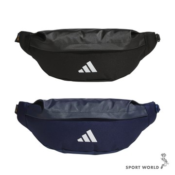 Adidas 腰包 斜背包 隔層 黑/藍【運動世界】JZ2102/JZ2103