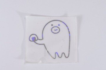 飯糰貼紙_章魚維納_全息圖