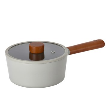 【出清品】60_NEOFLAM FIKA 2.0系列 鑄造單柄湯鍋, 18cm, 暗夜灰, 1個 (台灣原廠公司貨)