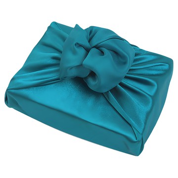 緞面包袱巾 107 x 107cm  藍綠色  10個