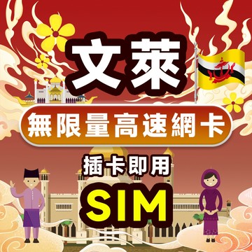 文萊上網流量卡🔥現貨 3-8天 吃到飽 無限流量 高速4G 支持eSIM 即插即用 免設定 高速上網 無限流量