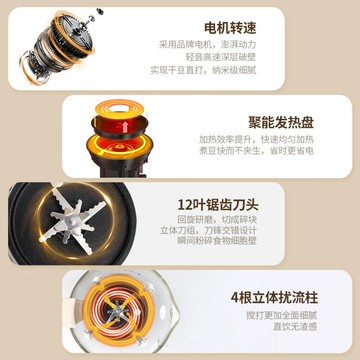 新品110v電壓出口豆漿破壁機自動免煮免濾輔食機多功能小型榨汁機