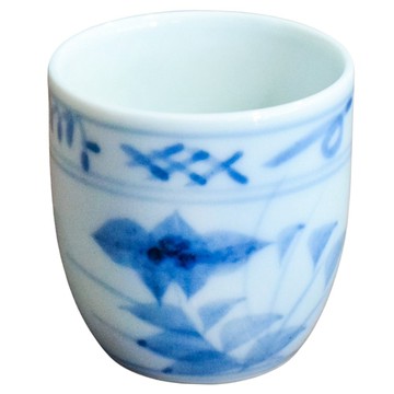 手繪桔梗飲杯 日本製  1個  4.5 x 4.8cm