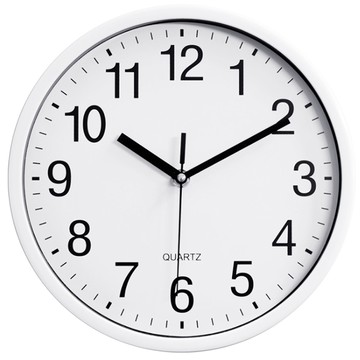 AHOYE 簡約掛鐘/時鐘 25cm 白色