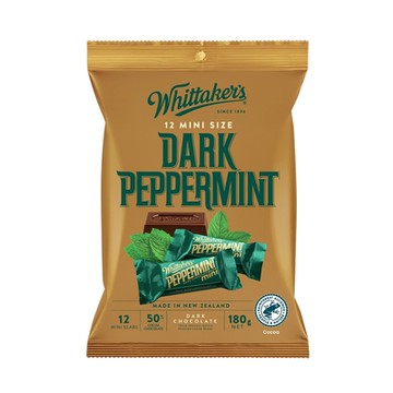 紐西蘭Whittaker s-薄荷黑巧克力-磚形分享包(180g)