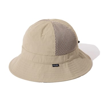日本限定POLER NYLON MESH BELL HAT 尼龍透氣網布鐘型帽 米