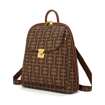 雙肩背包女2025新款時尚真皮休閑潮牌大容量高級感洋氣網紅流行