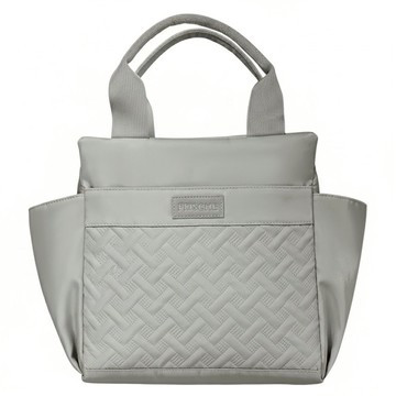 SUNORO 大容量加厚鋁箔 25 x 17.5 x 24cm 手提便當保溫袋  1個  灰色