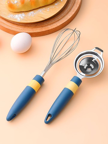 不銹鋼家用打蛋器手動小型蛋棒奶油打發攪拌烘焙工具雞蛋清分離器