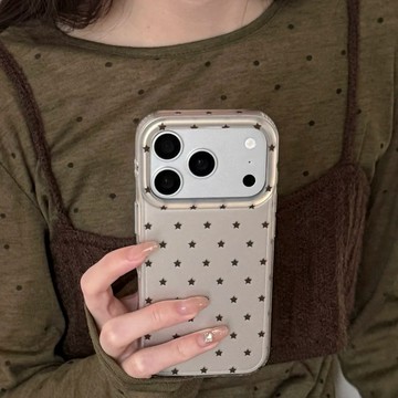 秋冬復古簡約星星殼 iphone18promax手機殼17 16 15蘋果防摔保護殼 不撞款