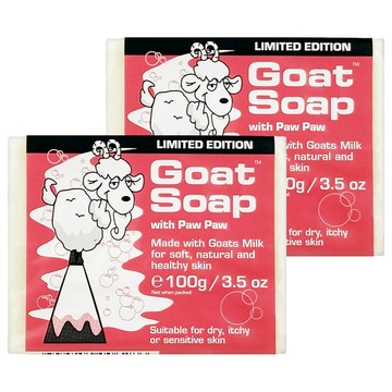 澳洲 Goat 台灣公司貨 山羊乳肥皂 美國泡泡果  100g  2個