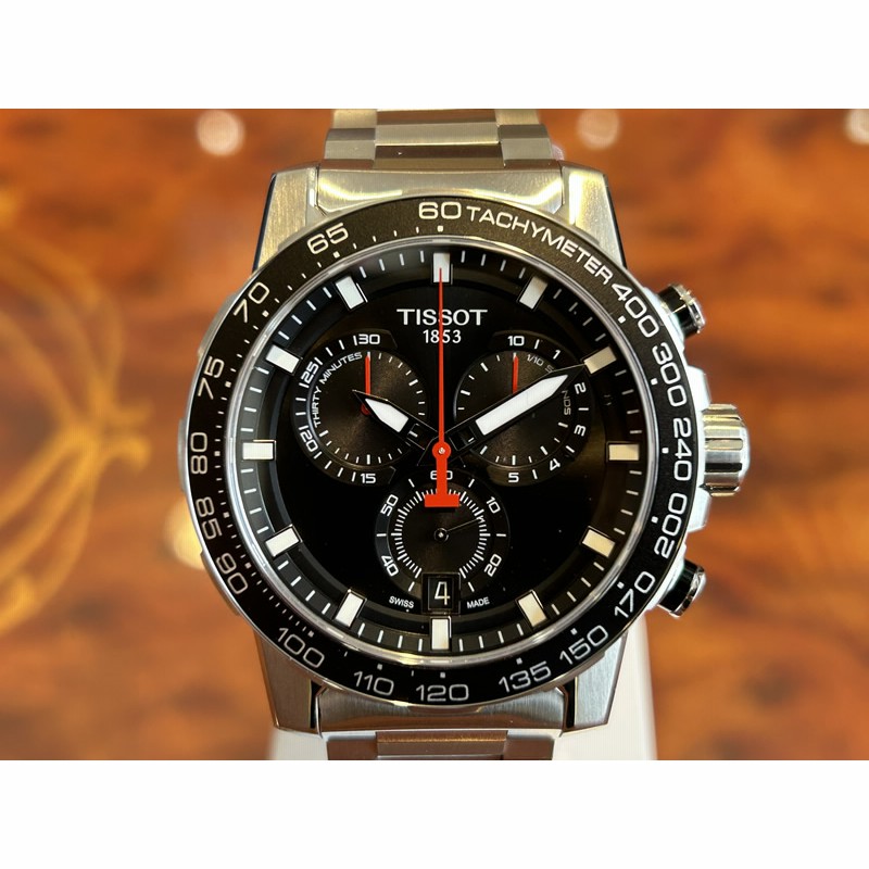 TISSOT ティソ 腕時計 スーパースポーツ クロノクォーツ ブラック文字 