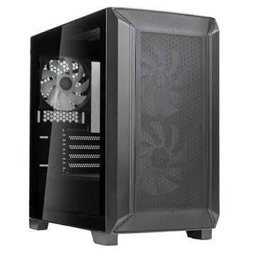 米特3C數位–SilverStone 銀欣 FARA 312X Micro-ATX電競機箱/SST-FA312X-BG