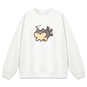 JZ TEE 柴犬-Hi 重磅刷毛大學T