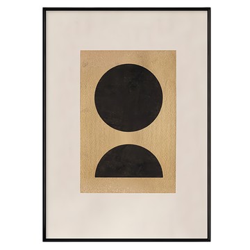 Boluo 菠蘿選畫所 圓內方I APGS3413B  30 x 40cm  黑色