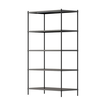 【Y HOUSE】120x60x210公分 五層無洞鐵板收納層架 置物架 鐵架-烤漆黑