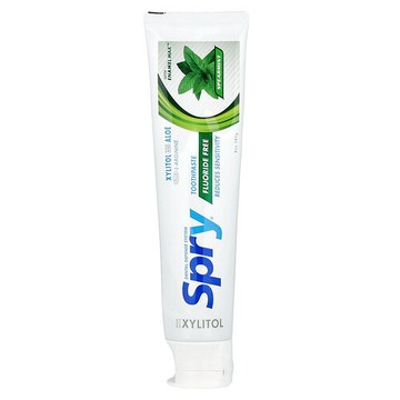 Xlear, 天然 Spry 牙膏，無氟，留蘭香味，5 盎司（141 克）