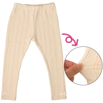 akachan honpo - 10分緹花內搭褲-象牙白色