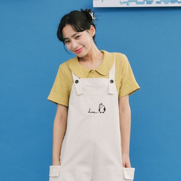 【Dailo】氣質復古小圓領皺皺短袖針織衫 黑 白 綠 (魅力商品)