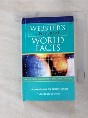 【書寶二手書T7／字典_XMX】Webster's Universal World Facts