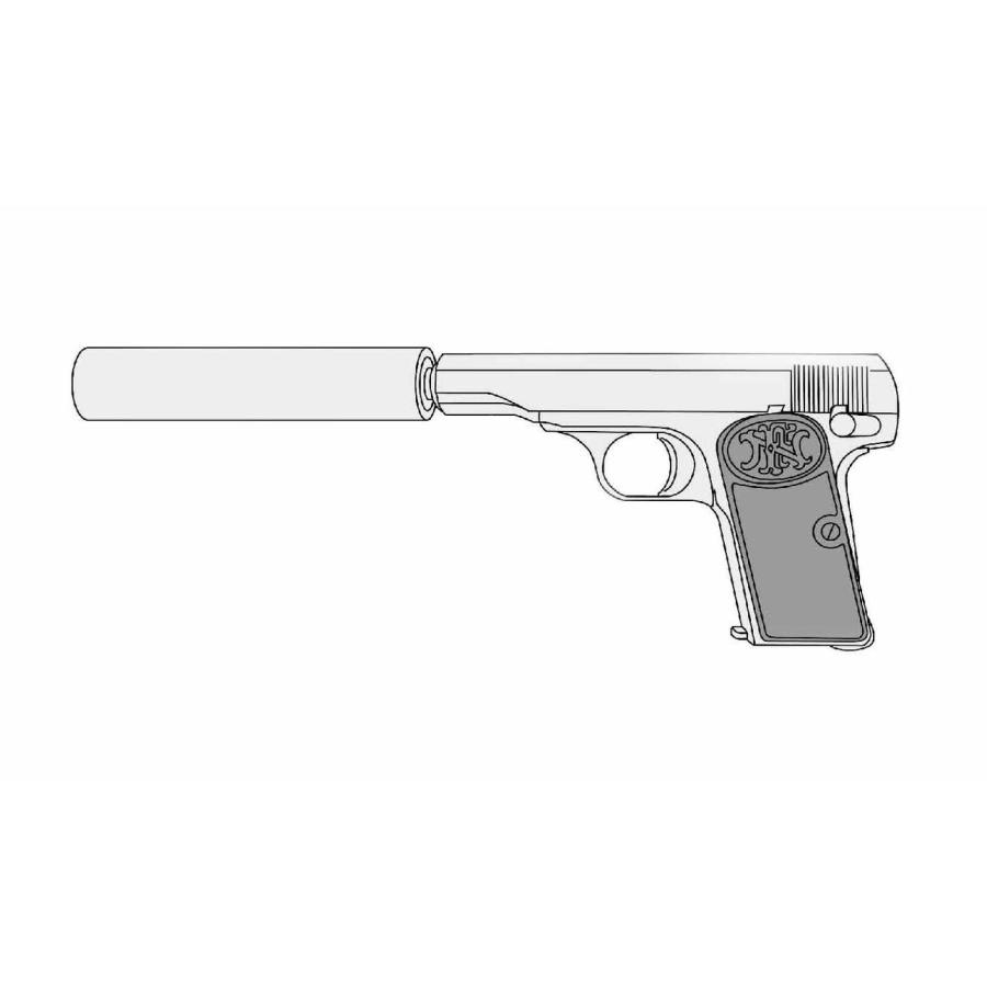 マルシン工業 5mmPFC 発火モデルガン Model シークレットエージェント マットブラックABS w M1910