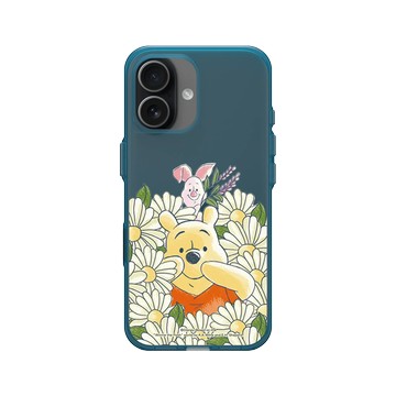 iPhone 17 Clear (相機按鈕) 夜幕藍 - 迪士尼-小熊維尼 Disney Winnie The Pooh - 小豬和維尼